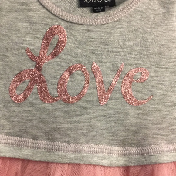NWT Lilt Toddler Tutu Love Dress- Size 3T - Picture 2 of 4